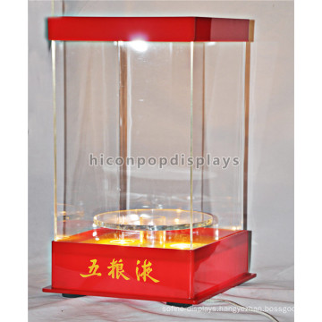 Retail Store Fixture Top Illunimating Counter Top Acrylic Liquor Beer Can Beer Bottle Display Case